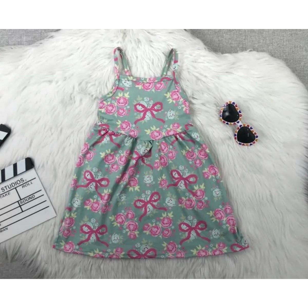 Bow floral Dress