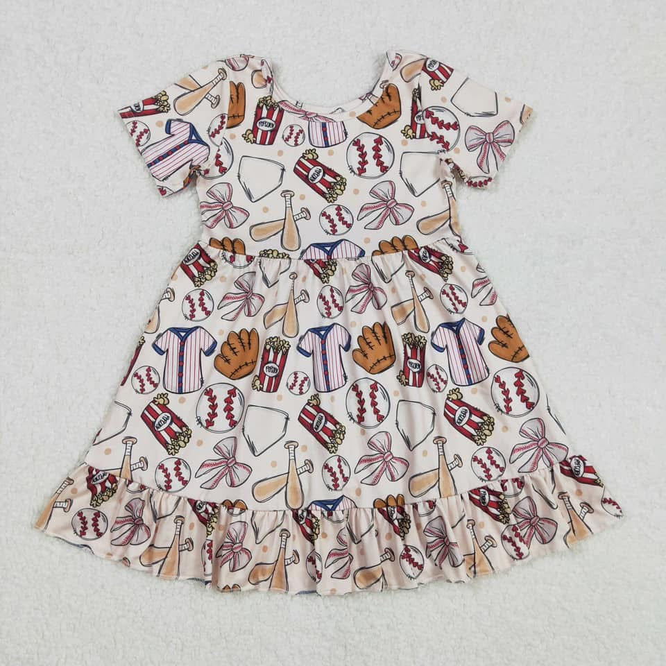 Baseball & bows dress