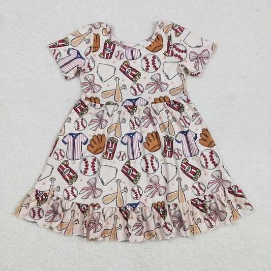 Baseball & bows dress