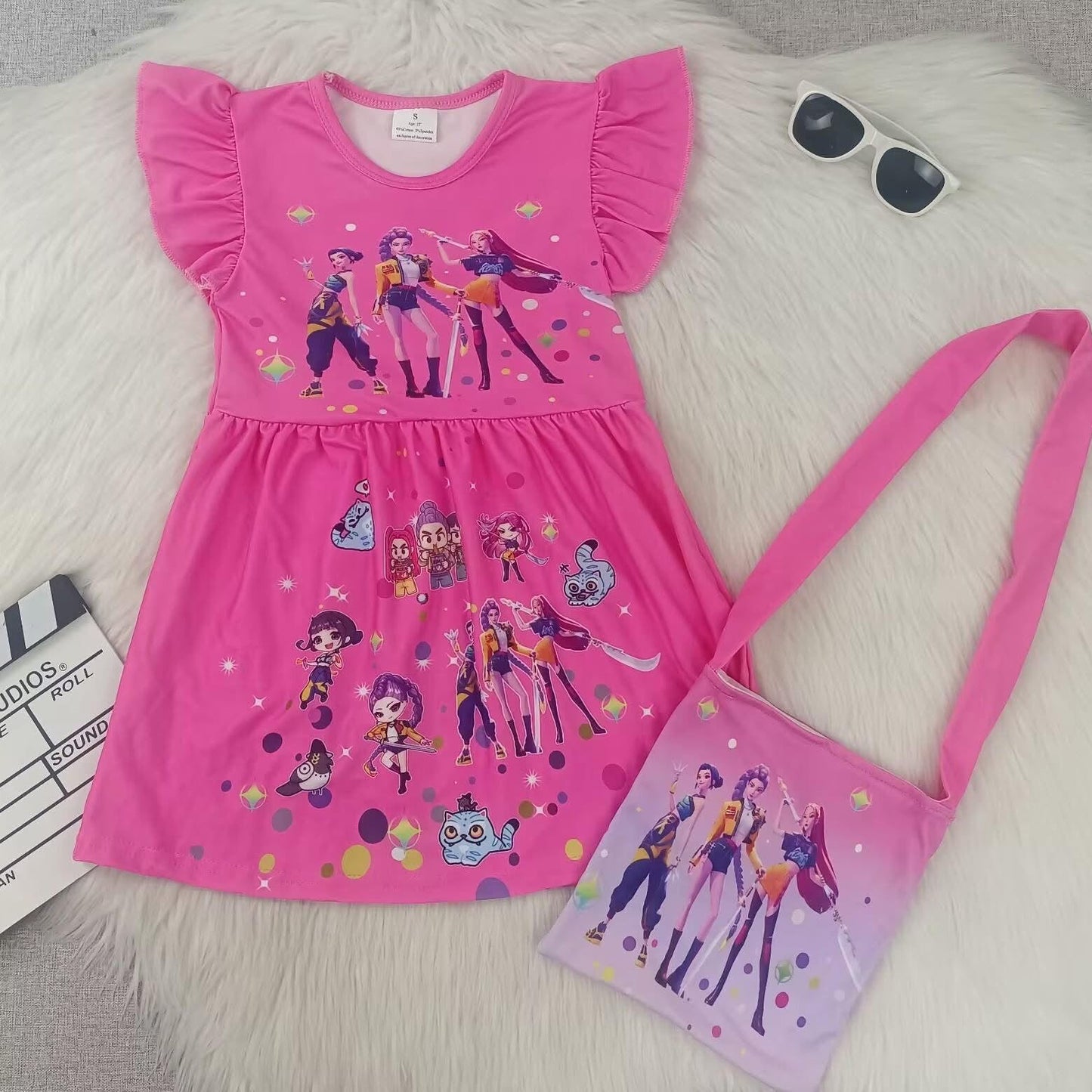 Kpop dress and purse set