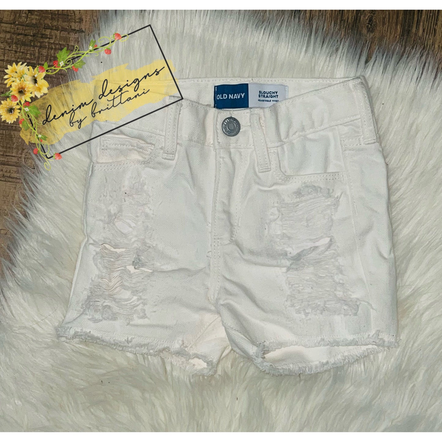 Size 3T distressed shorts
