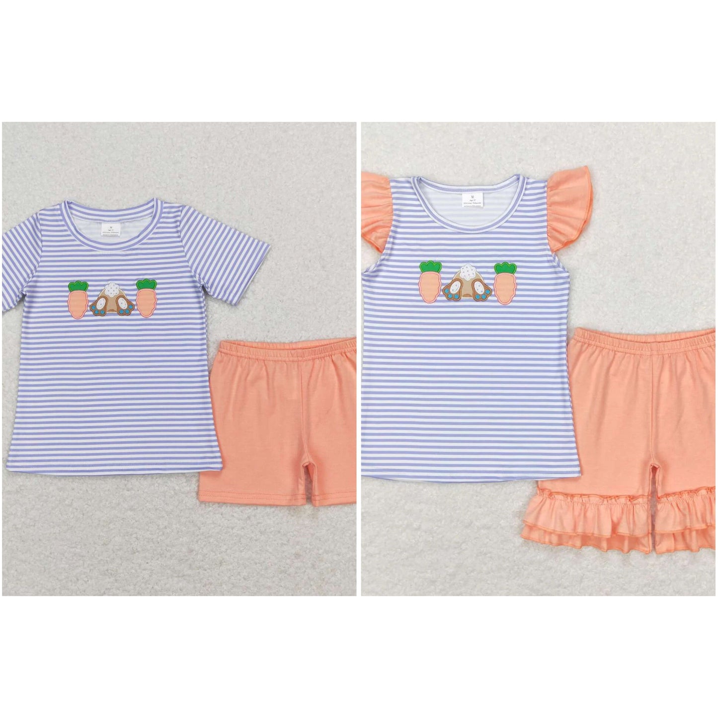 Bunny stripes sibling set