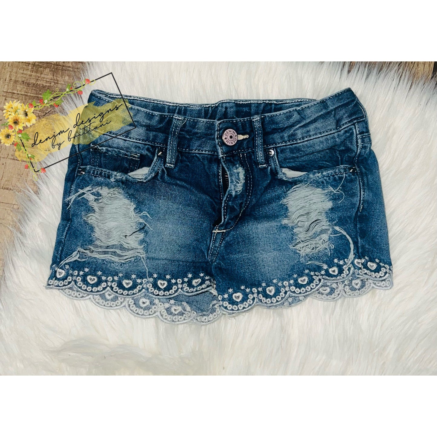 Size 5/6 distressed shorts
