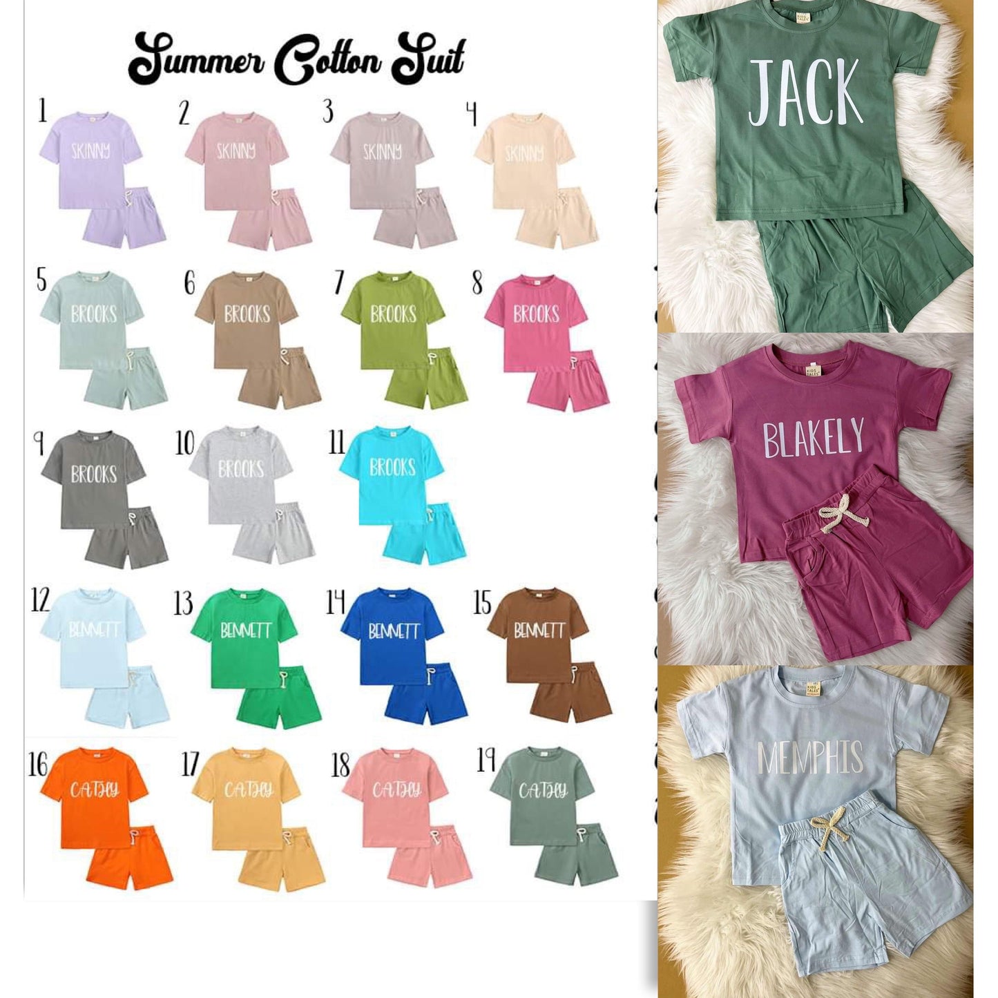 Summer name sets!