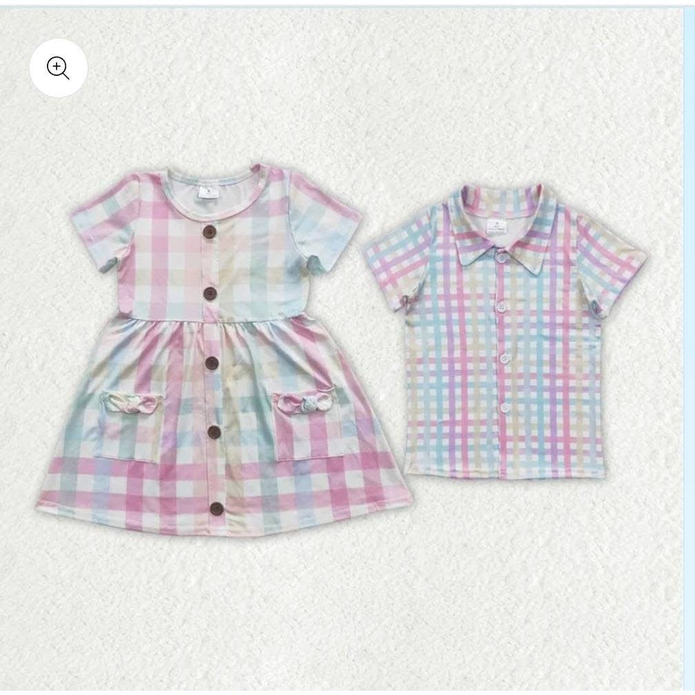 Pastel sibling set