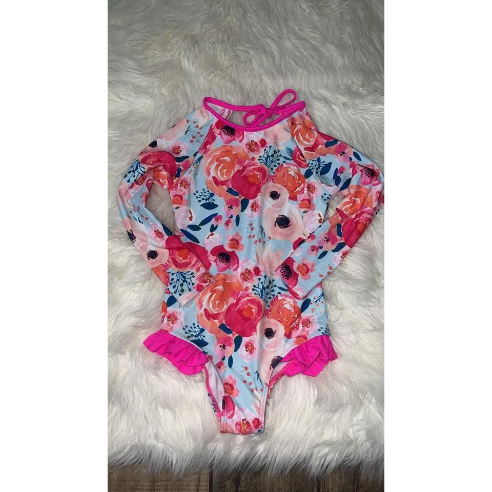 Floral swim rashgard