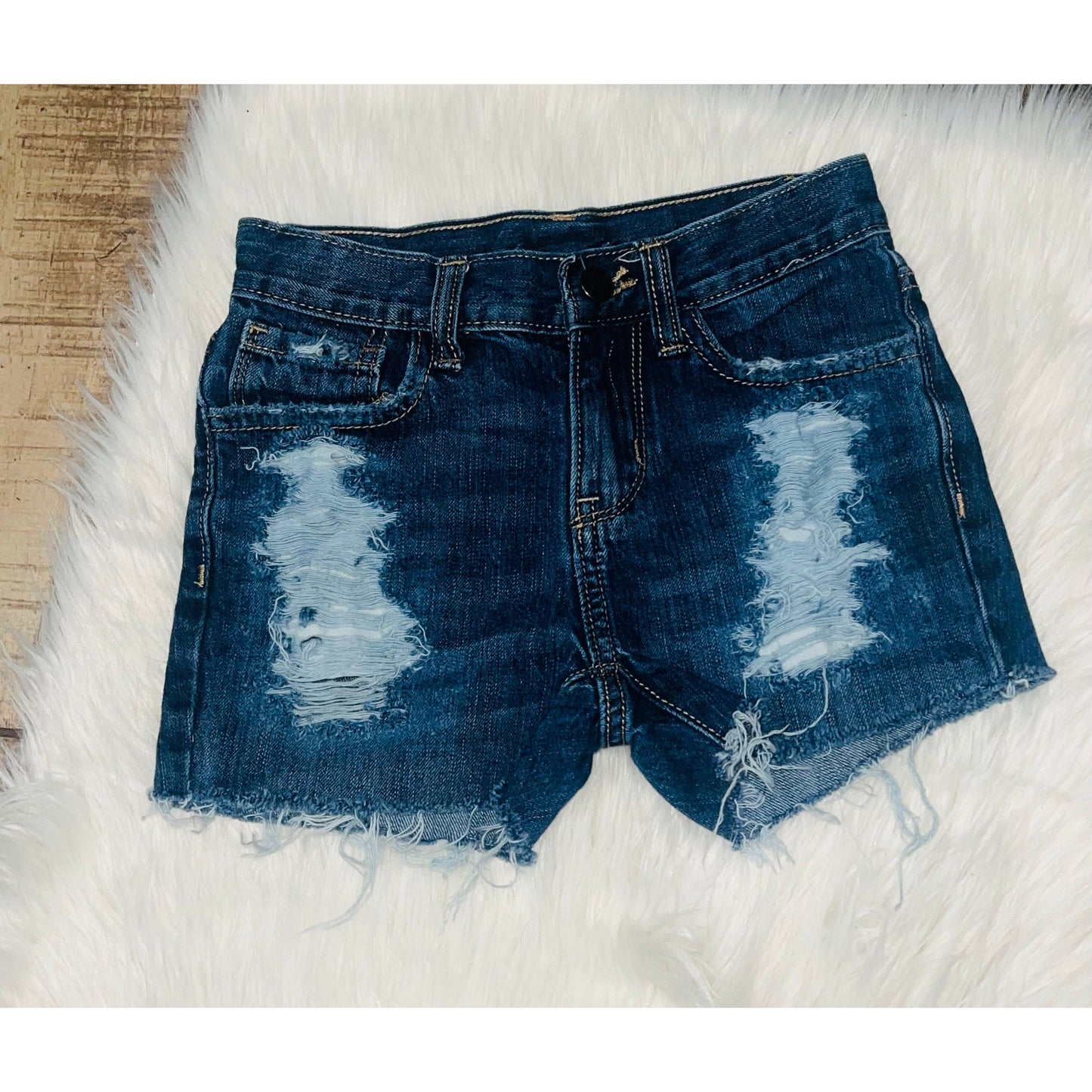 Size 7 distressed shorts