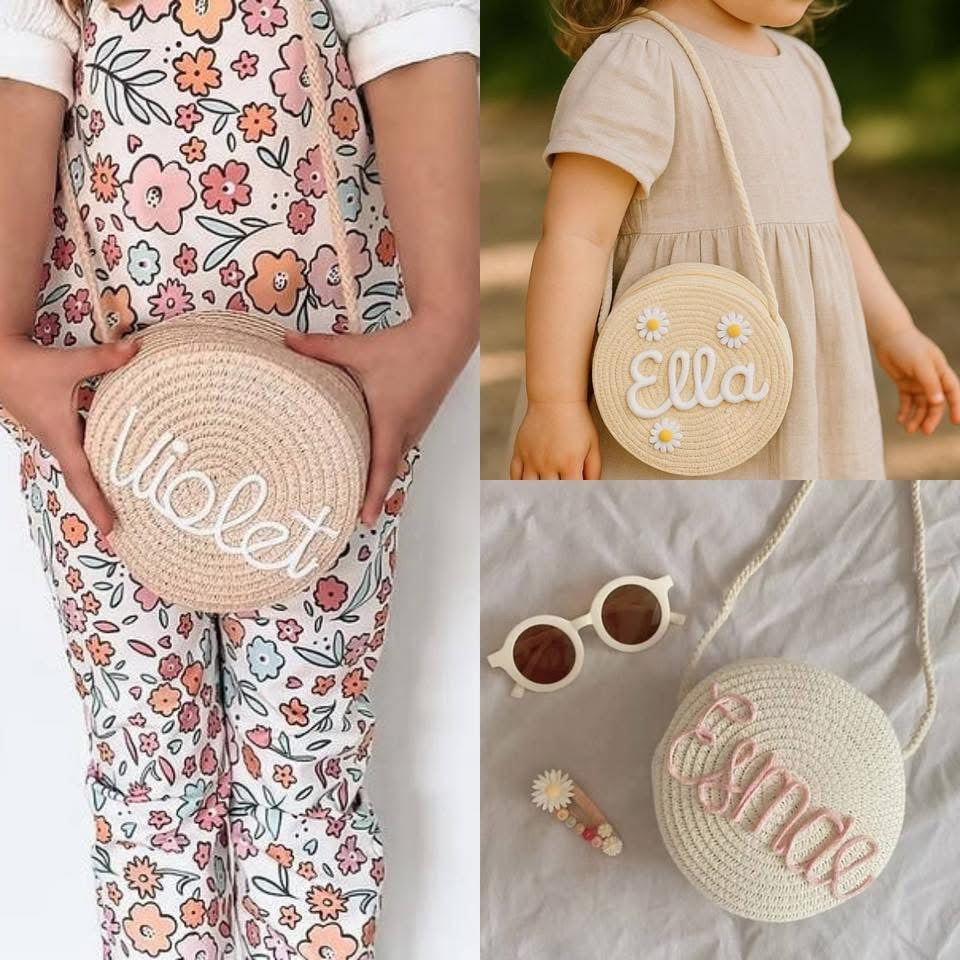 Straw purses!