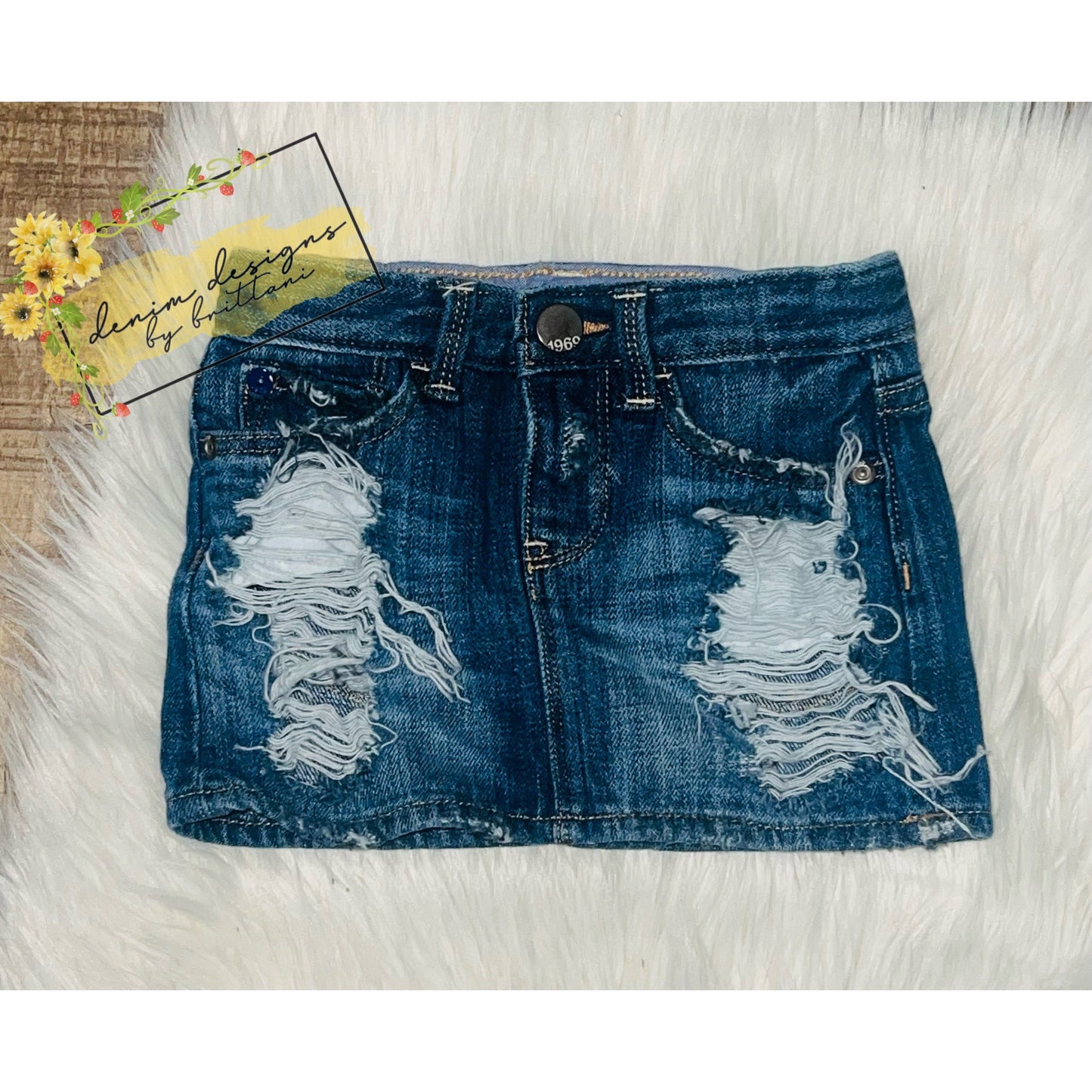 Size 18/24m distressed skirt