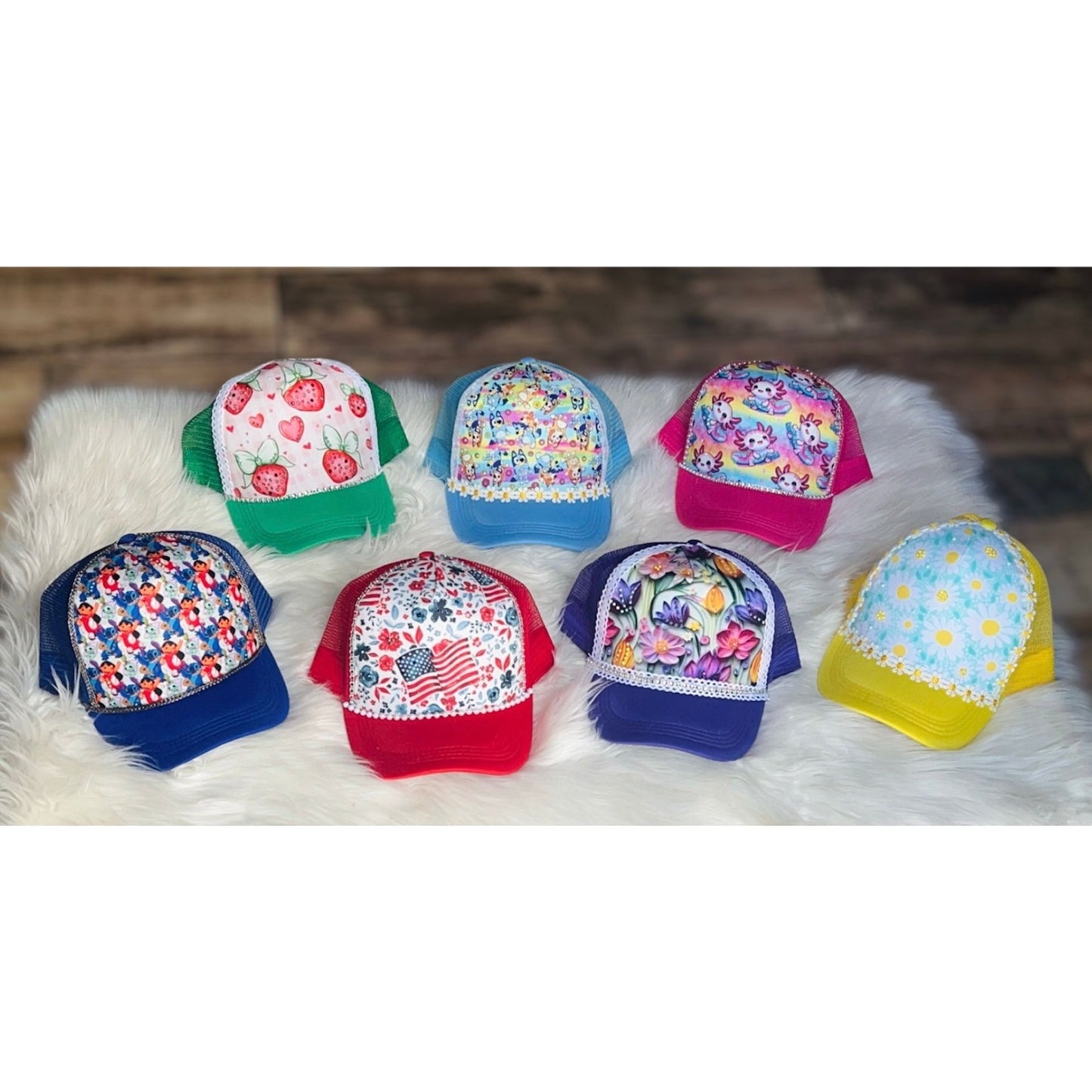 RTS, Handmade Rhinestone Hats.