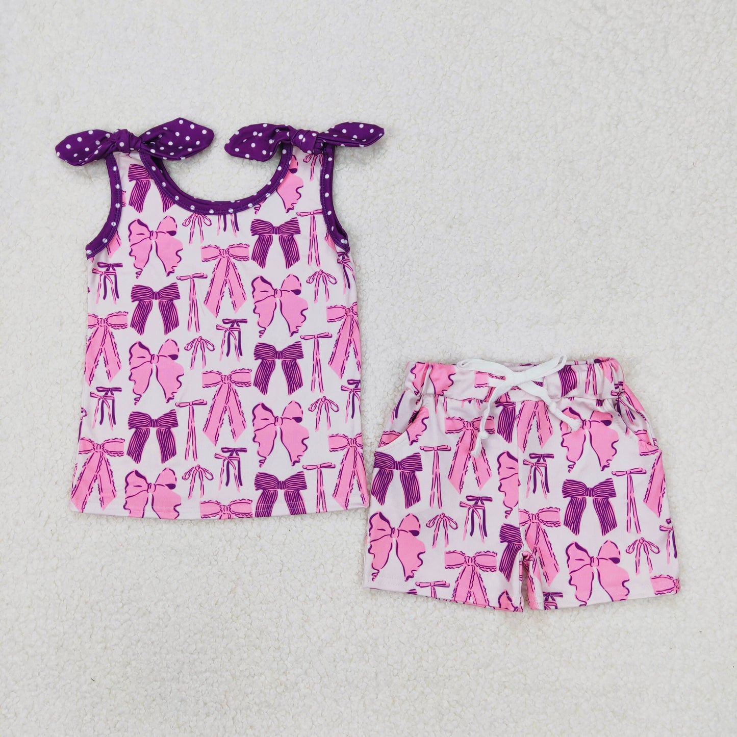 Purple & Pink Bows set