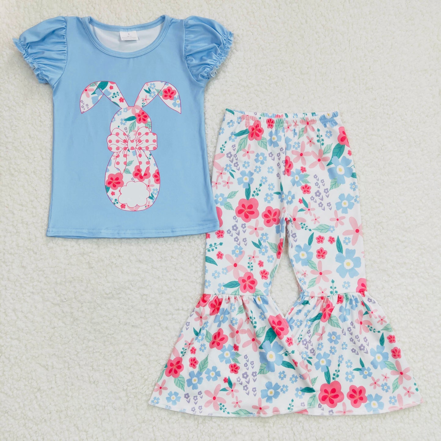 Floral bunny bell set
