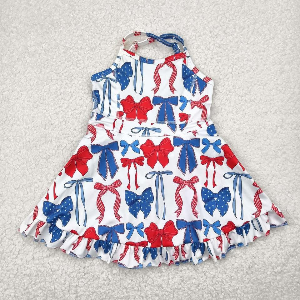 RWB bow athletic skort dress