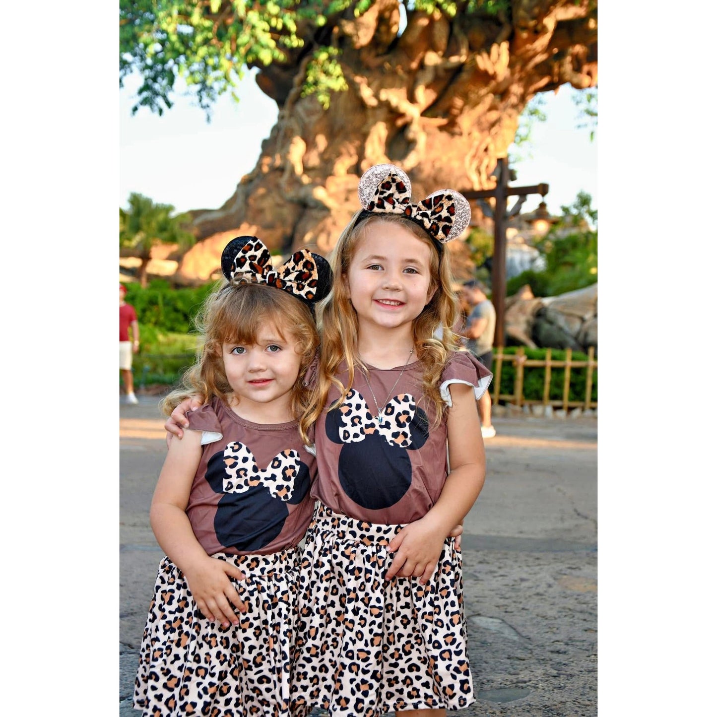 Leopard mouse skort set