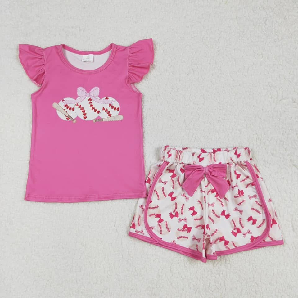 Pink baseball set