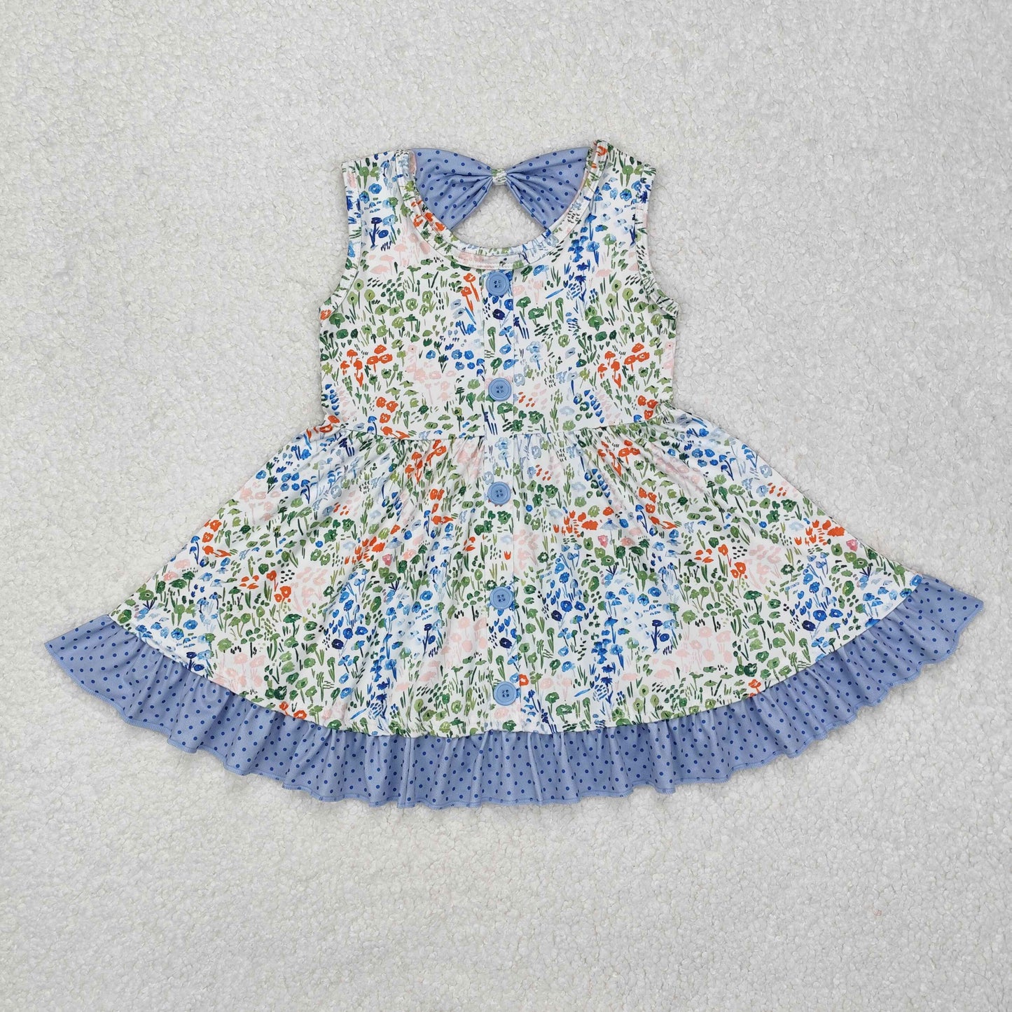Spring bow back dress