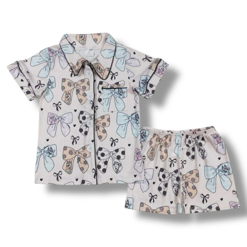 Dog friends bow pjs
