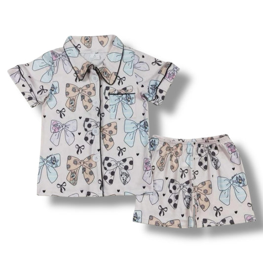 Dog friends bow pjs