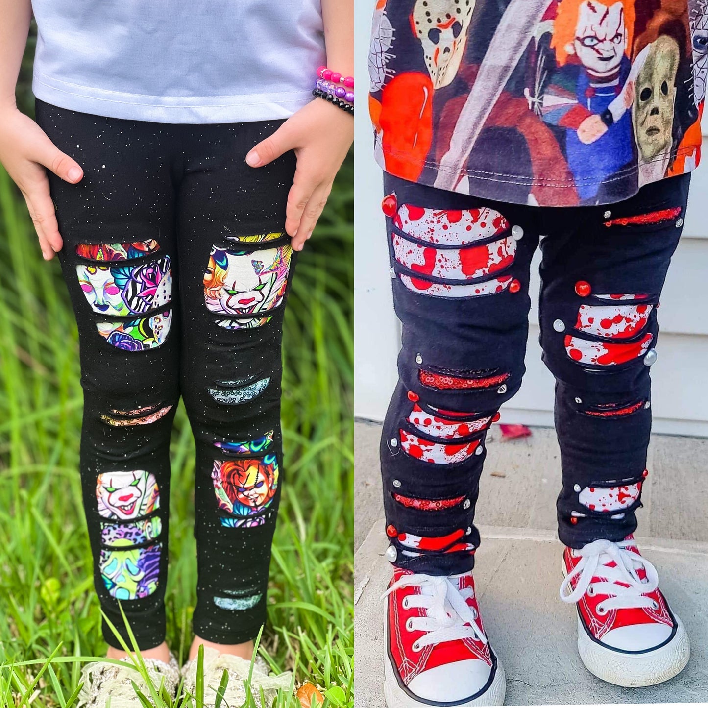 Horror/Halloween Peekaboo Leggings π©Έπ