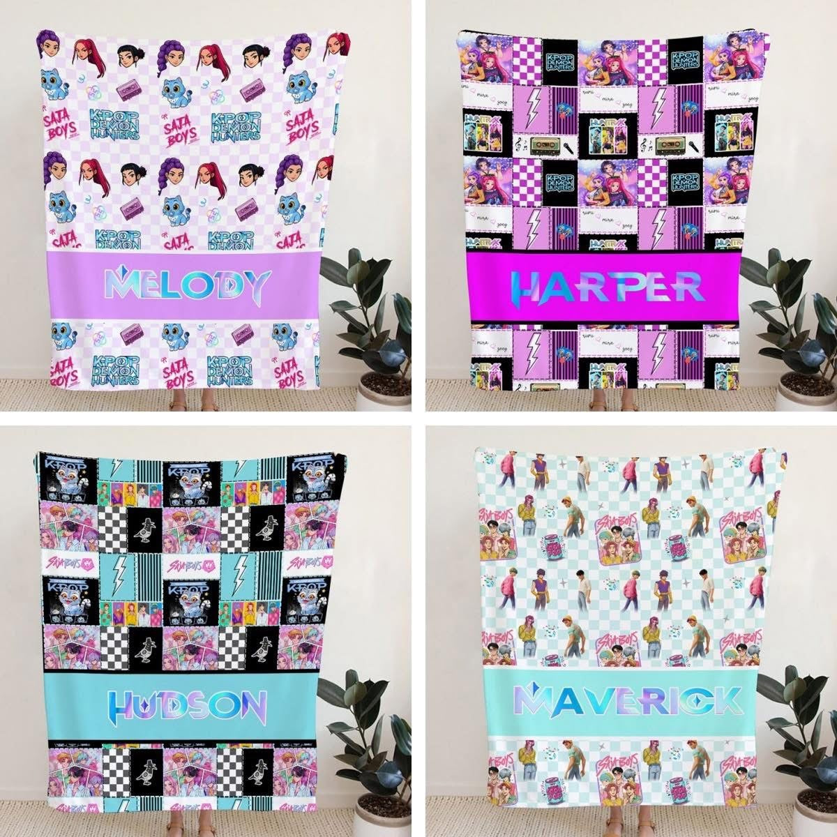 K-pop Demon Hunter Blankets