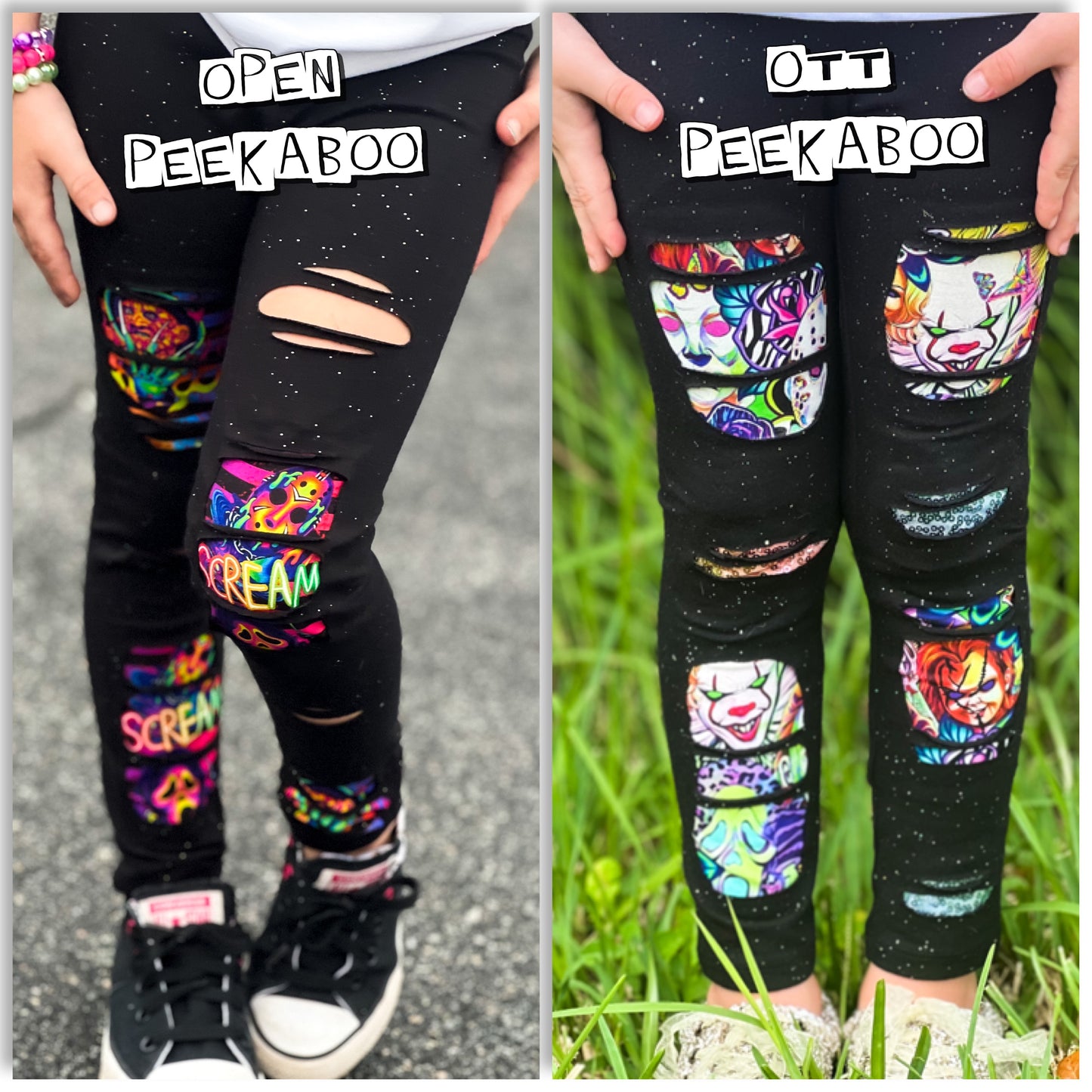 Horror/Halloween Peekaboo Leggings π©Έπ