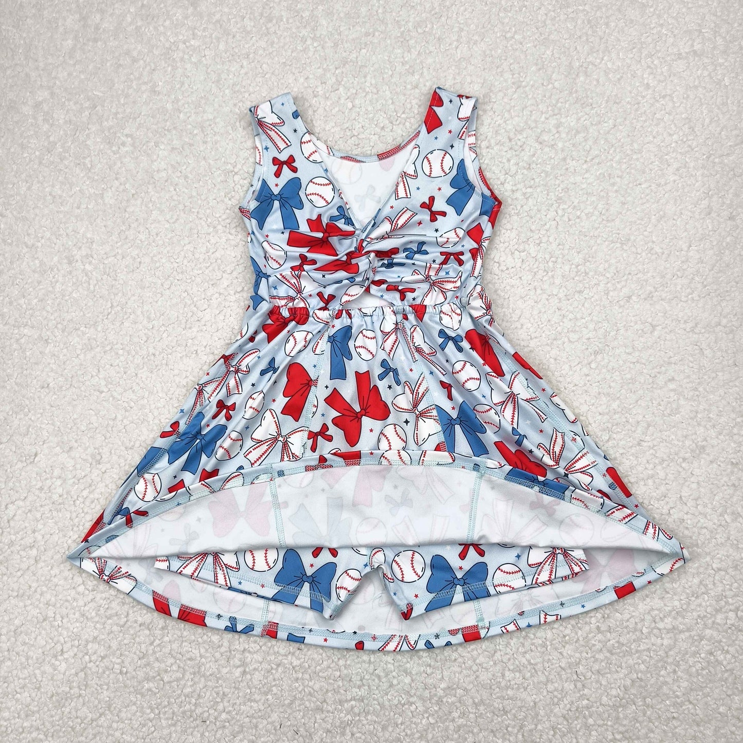 Baseball yoga skort dress