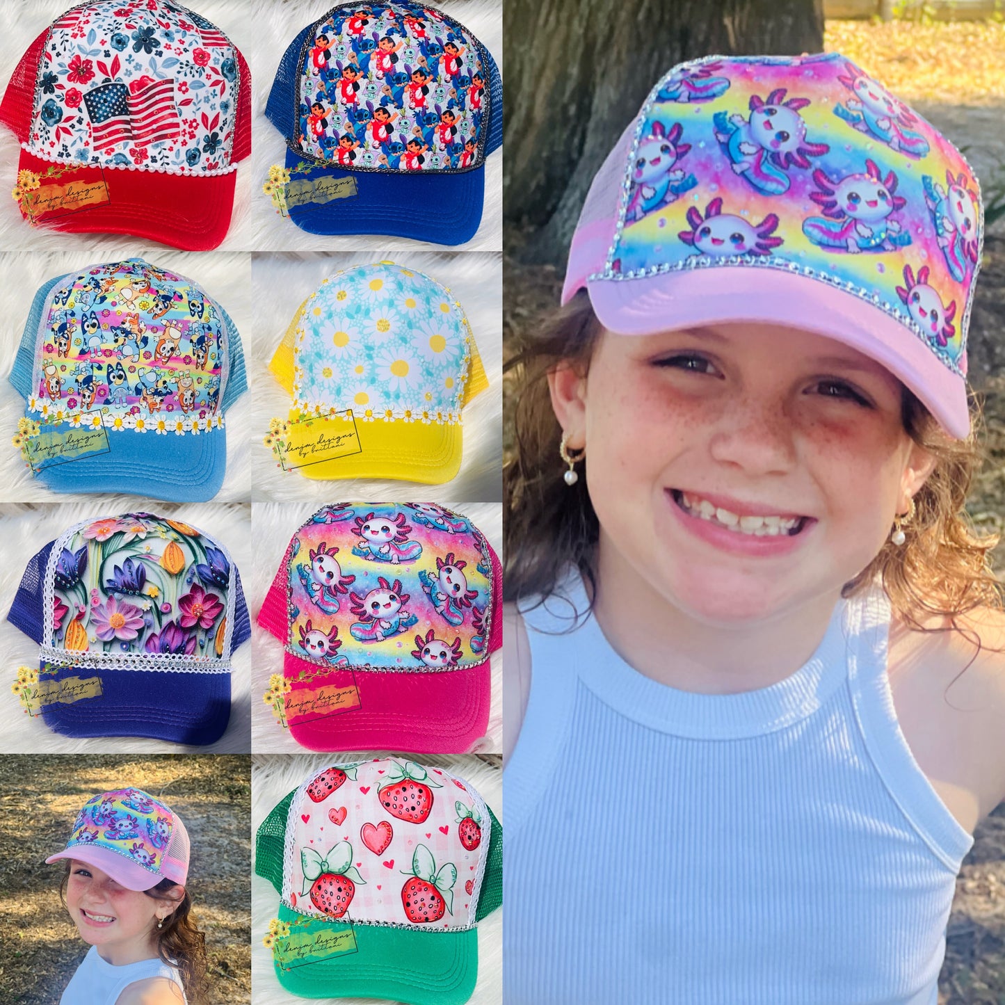 RTS, Handmade Rhinestone Hats.