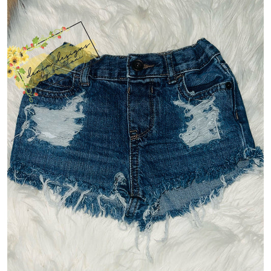 Size 4T distressed shorts