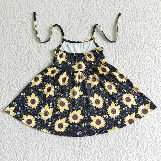 Sunflower halter dress