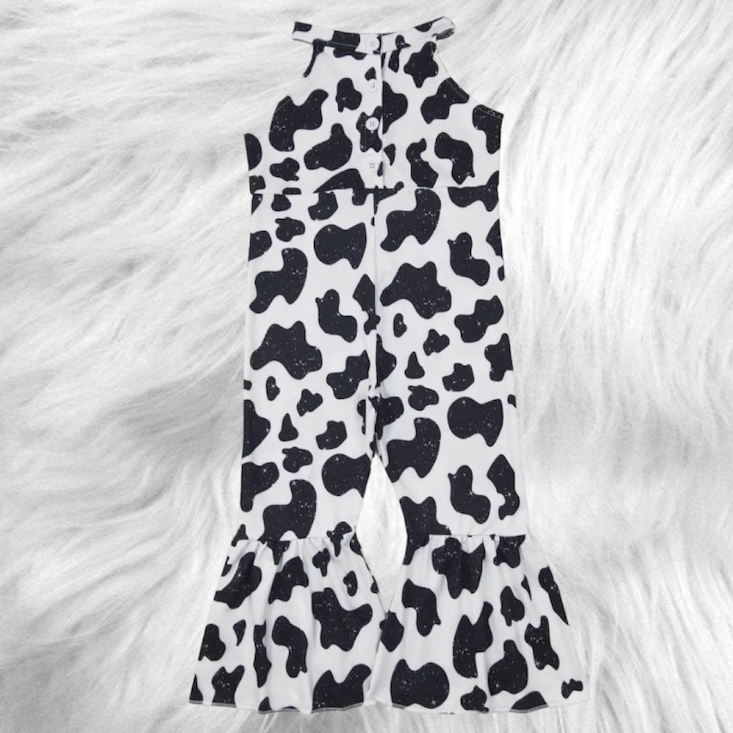 Cow print romper