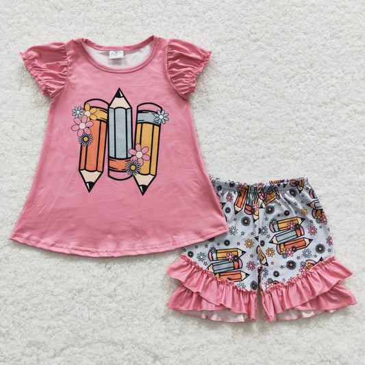 Pencils ruffle set