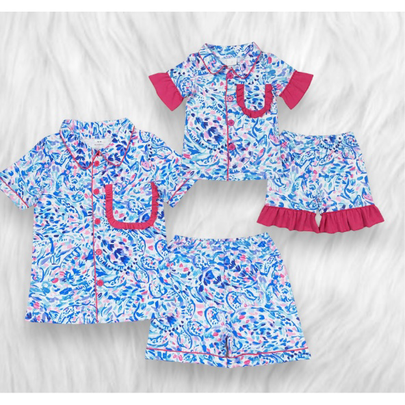 Mommy & Me floral pjs