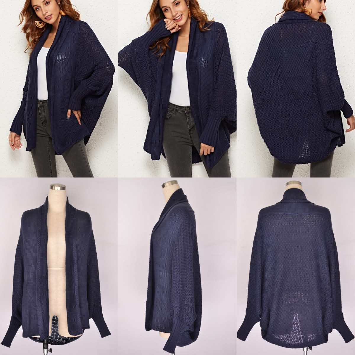 Woman’s Batwing Chunky Cardigans