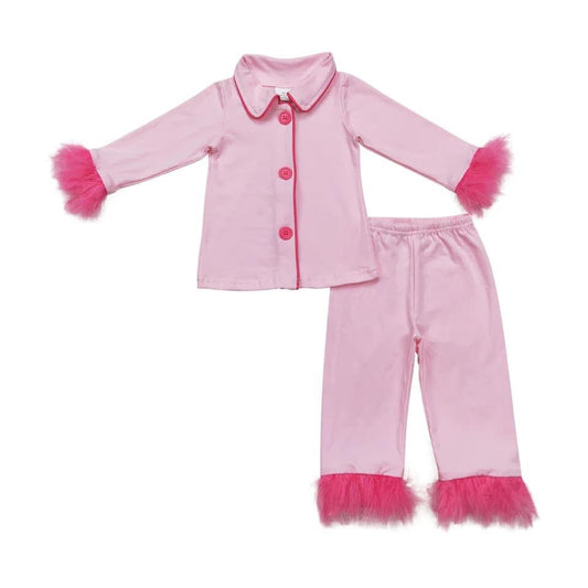 Pink fur pjs