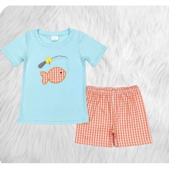 Go fishing plaid set