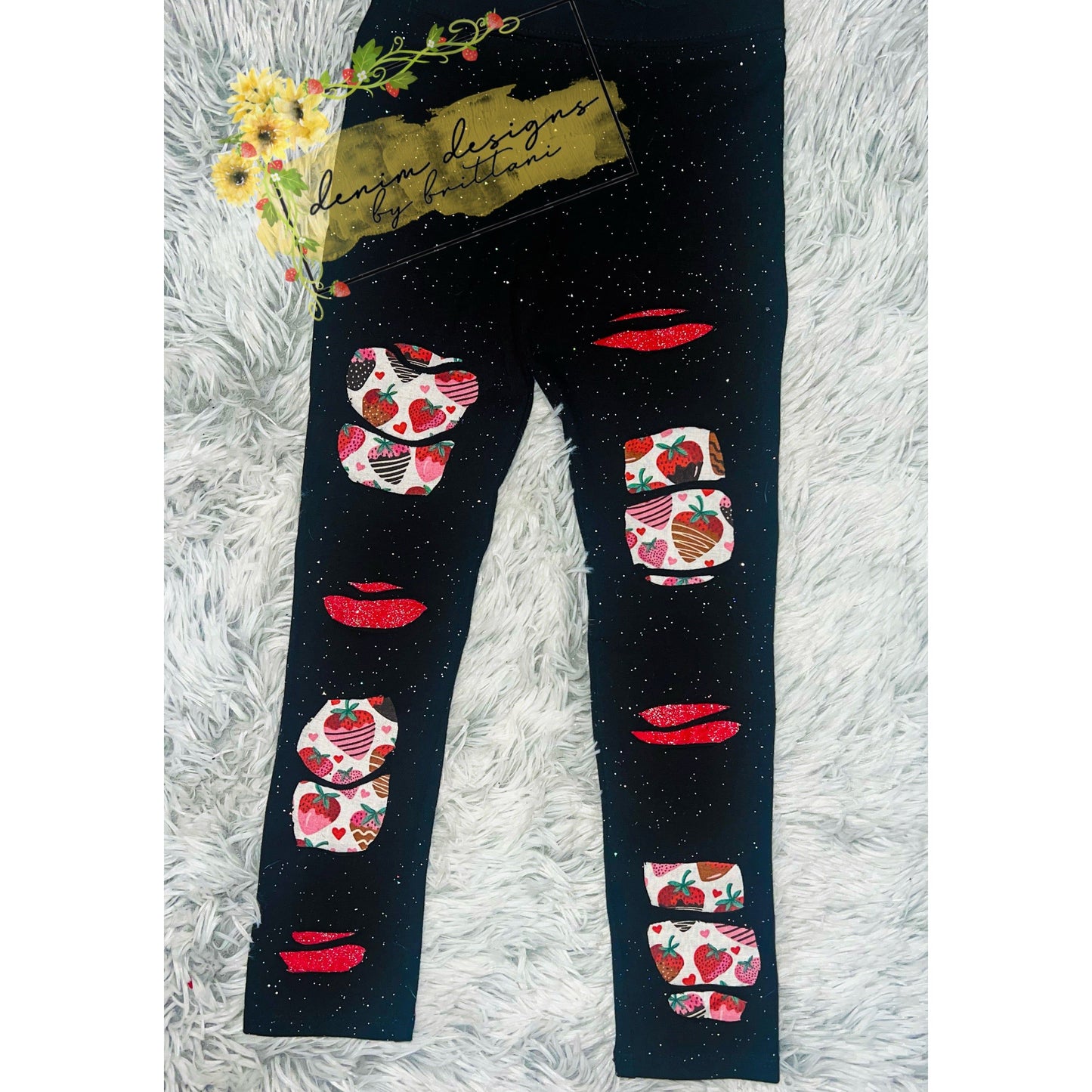 Valentines Peekaboo Leggings