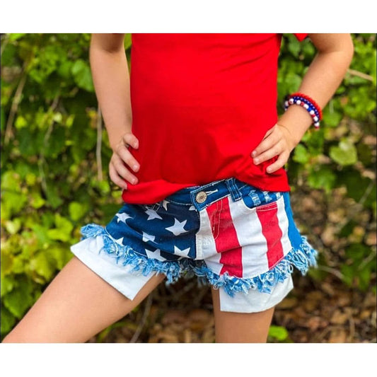 Stars & Stripes Denim Shorts