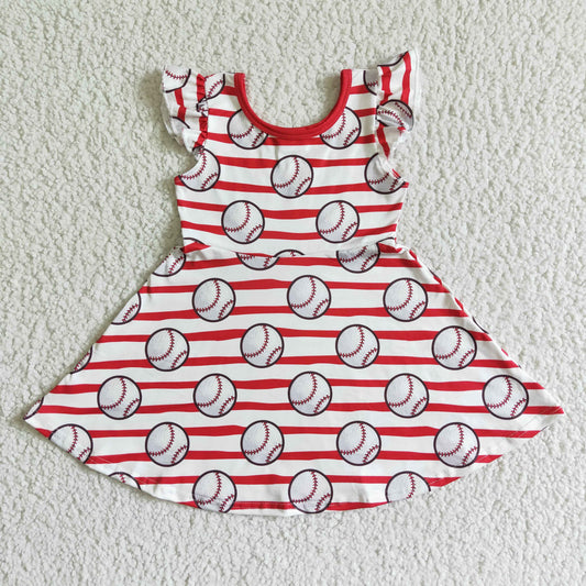 Baseball stripes dress