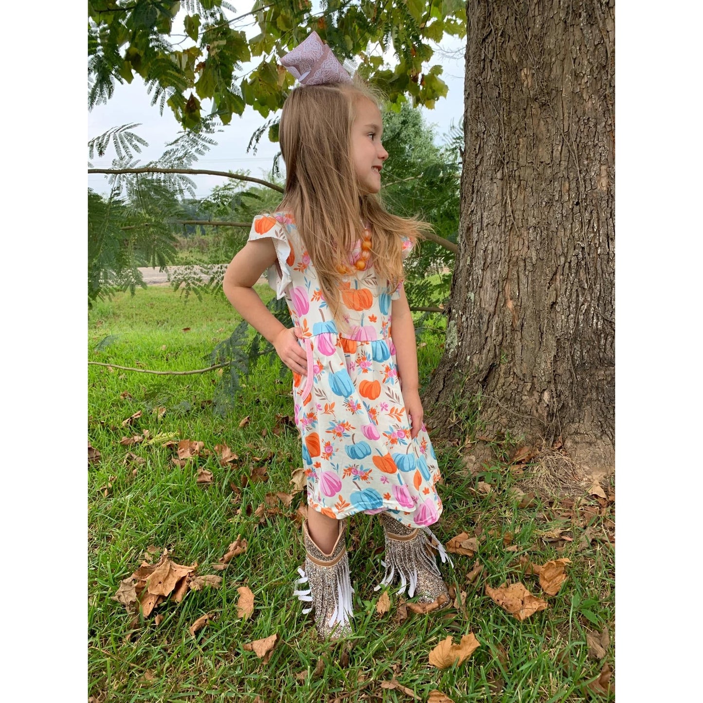 Pumpkin Fall Dress