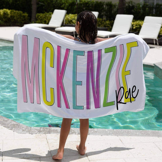 Colorful Name Towels