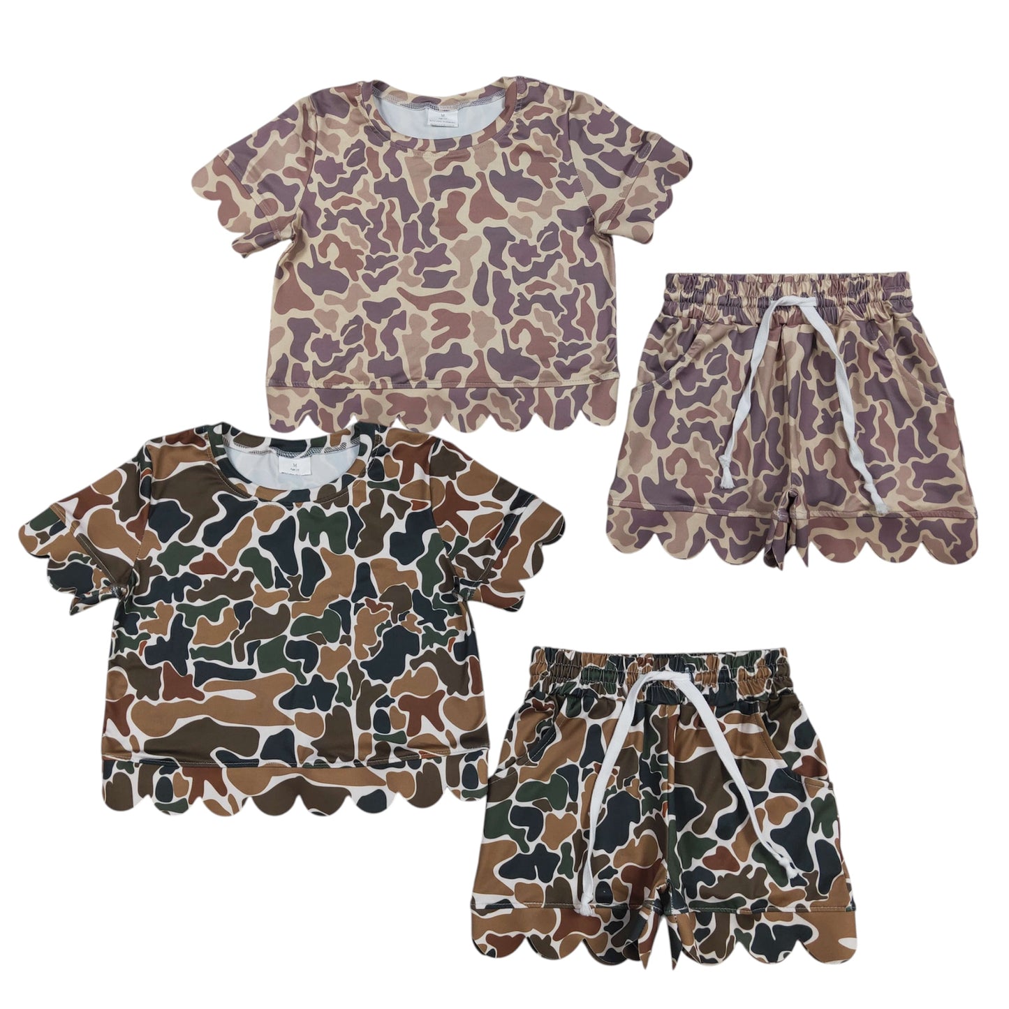 Camo Scallop Sets