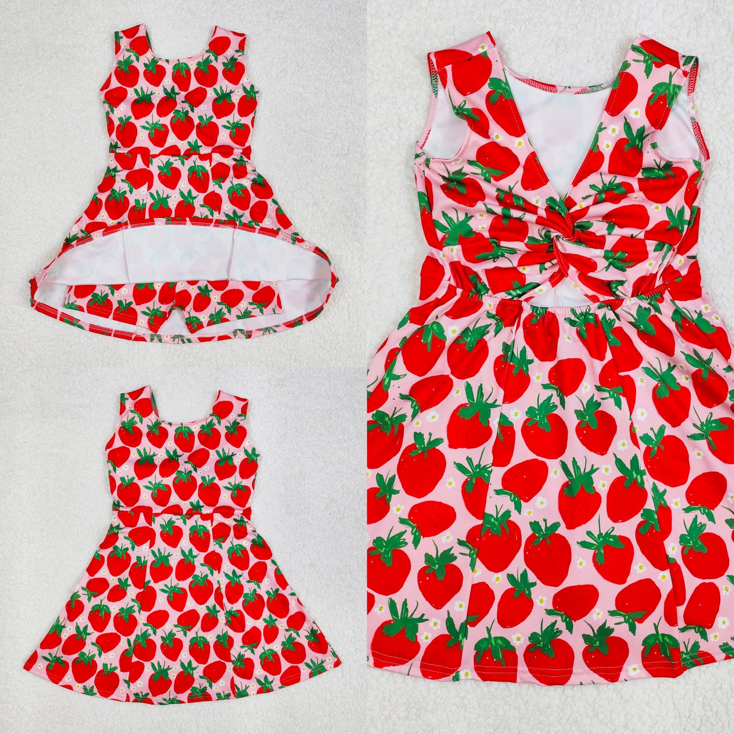 Strawberry yoga skort dress