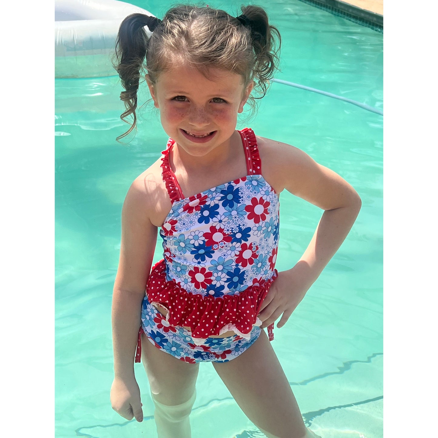 RWB Floral Swim Tankini