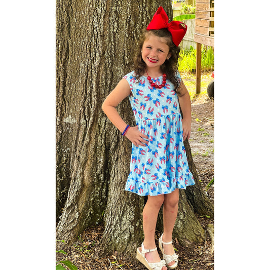 RWB bow dress