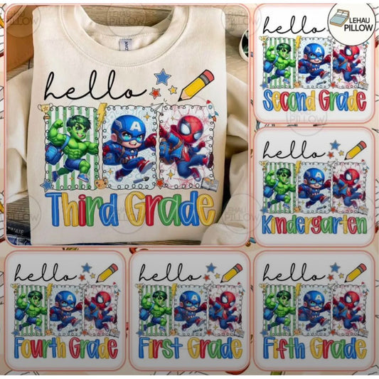 Superhero grade shirt