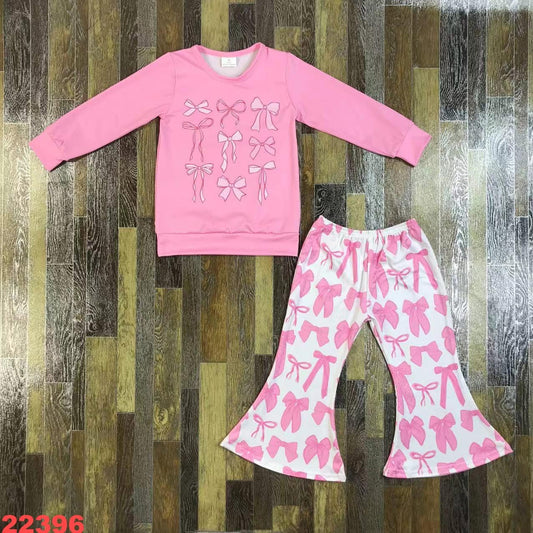 Pink bow set