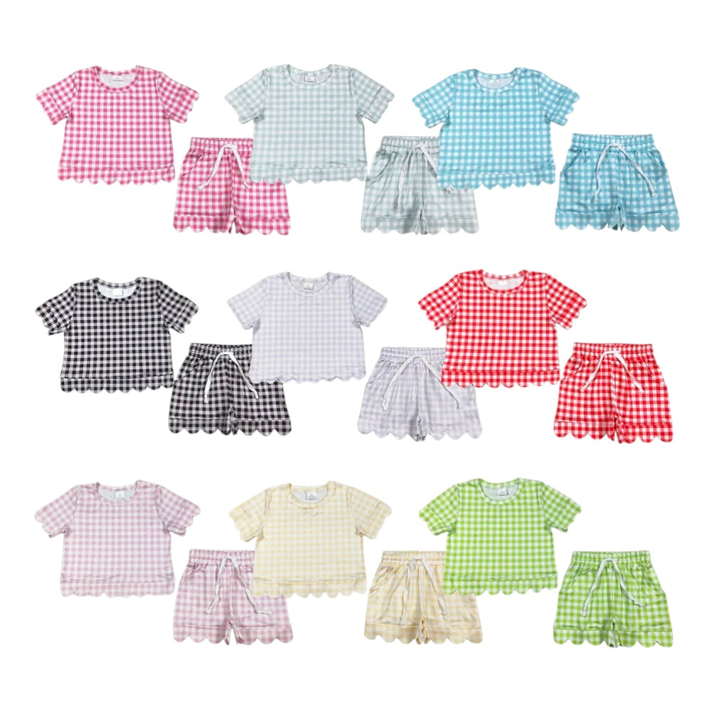 Plaid Scallop Sets