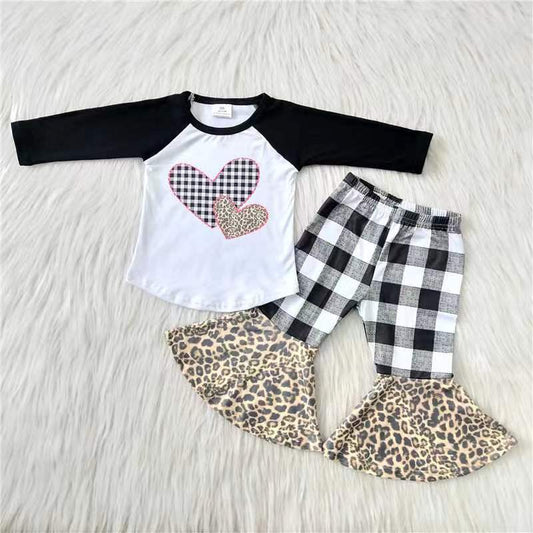 Checkered heart set