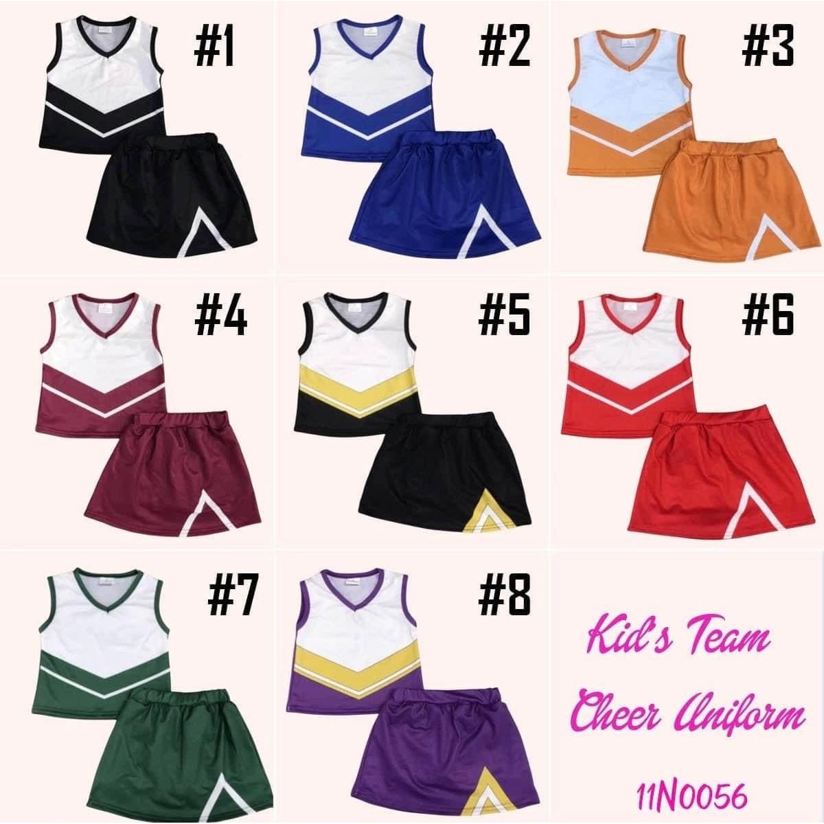 Cheer Uniforms - name added in vinyl.