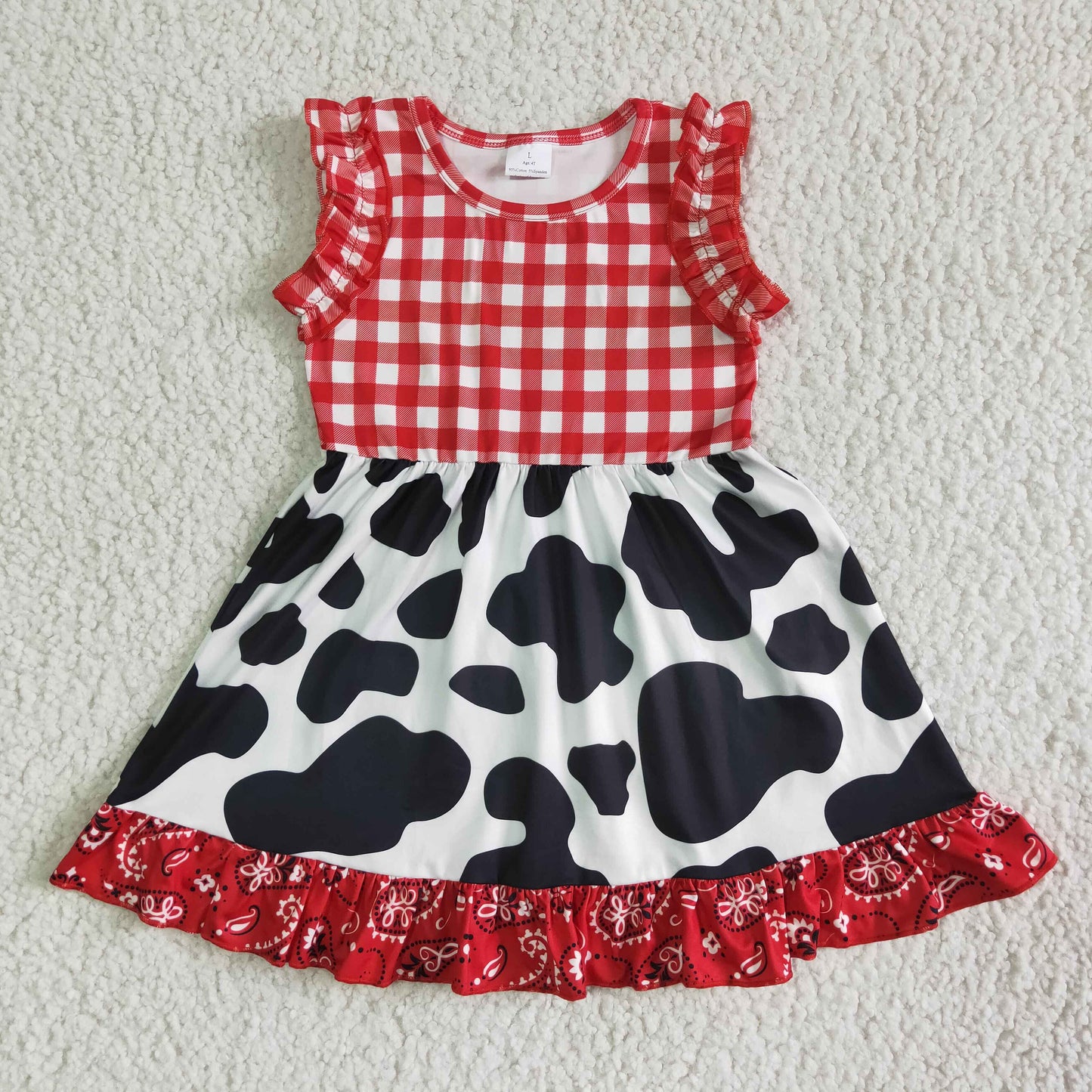 Red cow Dress